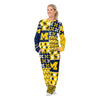 Michigan Wolverines NCAA Busy Block Family Holiday Pajamas