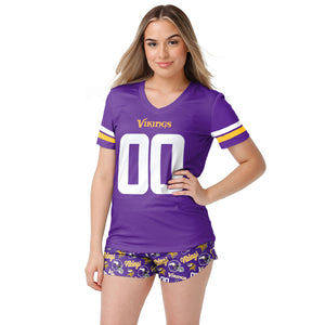 Minnesota Vikings NFL Womens Gameday Ready Pajama Set
