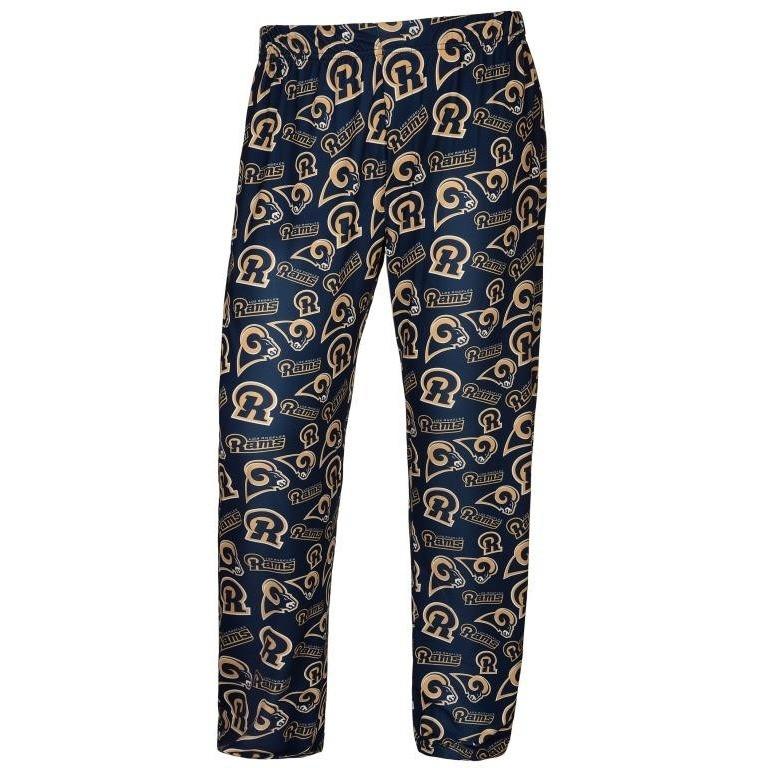 Los Angeles Rams NFL Mens Repeat Logo Polyester Print Sleepwear Pants