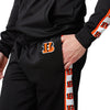 Cincinnati Bengals NFL Mens Stripe Logo Track Pants