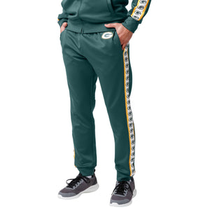 Green Bay Packers NFL Mens Stripe Logo Track Pants