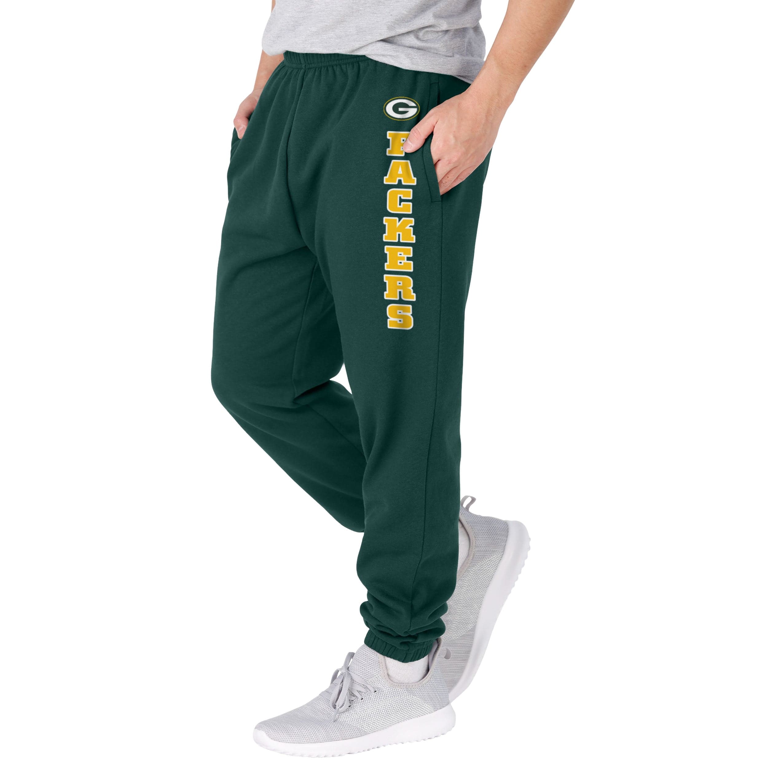 NFL Green Bay Packers Men's Green Logo Fleece Jogger Pants Lot of 5 XS & S  Size