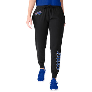 Buffalo Bills NFL Womens Script Wordmark Black Joggers
