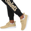 New Orleans Saints NFL Womens Script Wordmark Black Joggers