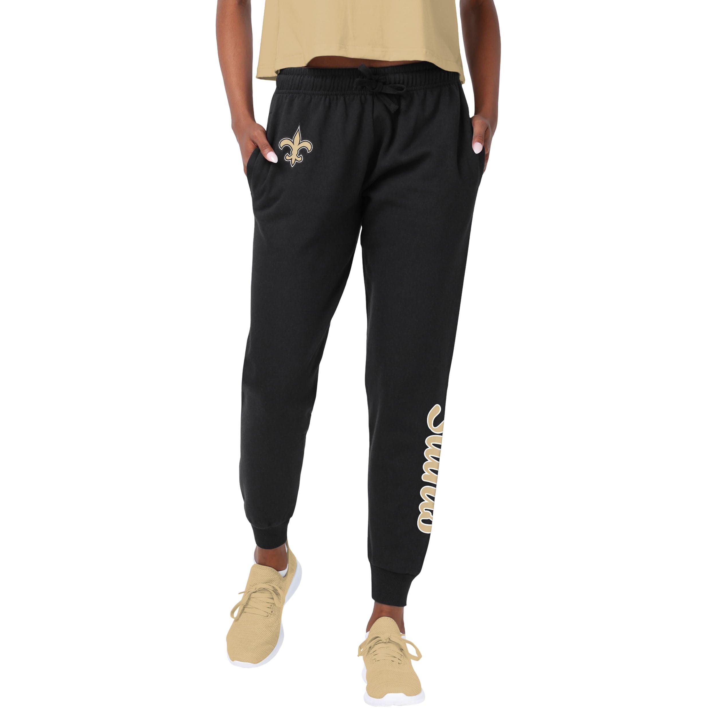 New Orleans Saints NFL Womens Cloud Coverage Joggers