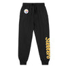 Pittsburgh Steelers NFL Womens Script Wordmark Black Joggers