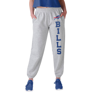 Buffalo Bills NFL Womens Big Wordmark Gray Sweatpants