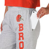 Cleveland Browns NFL Womens Big Wordmark Gray Sweatpants