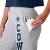 Dallas Cowboys NFL Womens Big Wordmark Gray Sweatpants