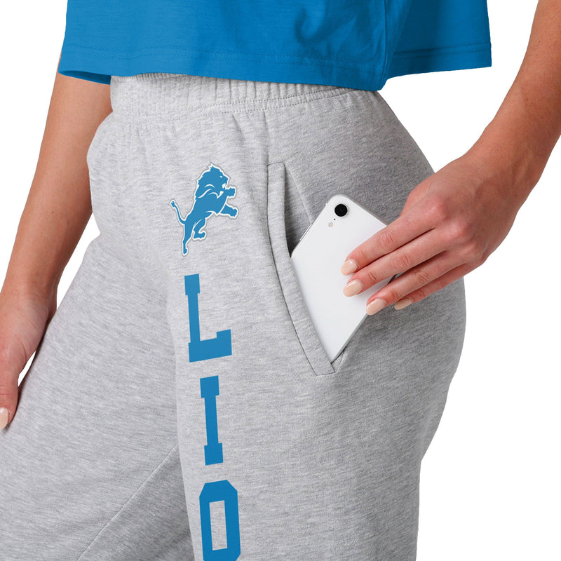 Detroit Lions Womens Mainstream Grey Sweatpants