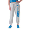 Detroit Lions NFL Womens Big Wordmark Gray Sweatpants