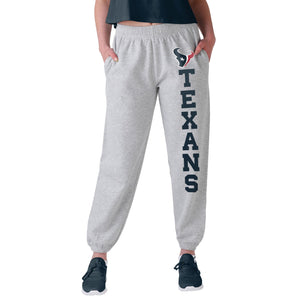 Houston Texans NFL Womens Big Wordmark Gray Sweatpants