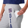 New York Giants NFL Womens Big Wordmark Gray Sweatpants