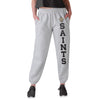 New Orleans Saints NFL Womens Big Wordmark Gray Sweatpants