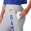 Los Angeles Rams NFL Womens Big Wordmark Gray Sweatpants