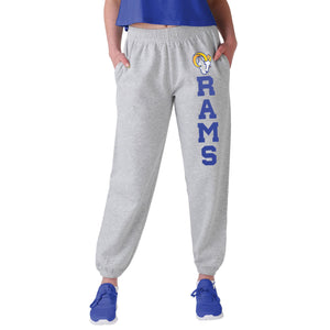 Los Angeles Rams NFL Womens Big Wordmark Gray Sweatpants