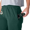 Green Bay Packers NFL Womens Script Wordmark Team Color Sweatpants