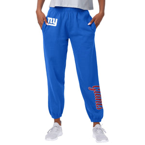 New York Giants NFL Womens Script Wordmark Team Color Sweatpants