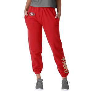 San Francisco 49ers NFL Womens Script Wordmark Team Color Sweatpants