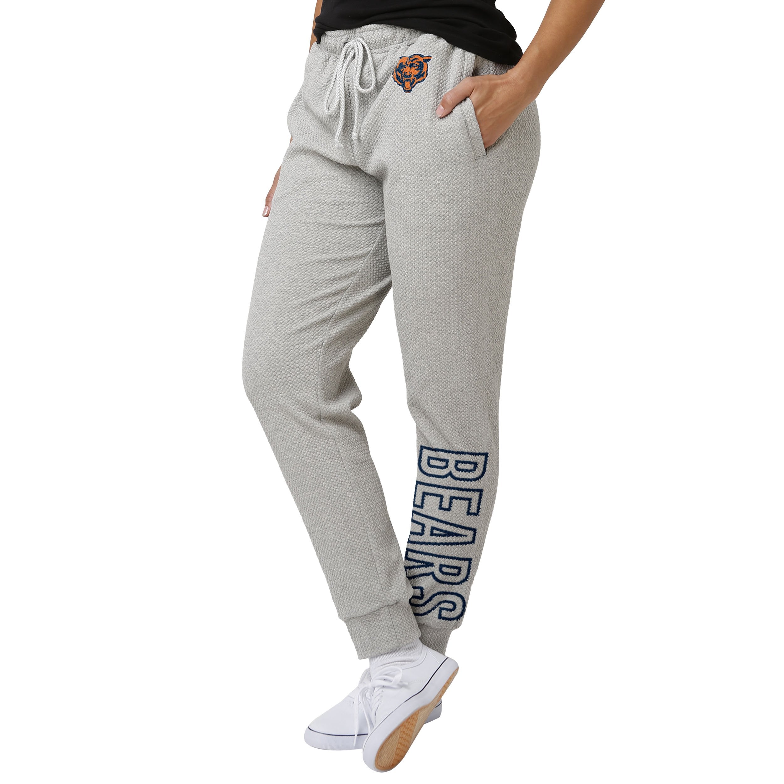 Chicago Bears Womens Marled Soft Jogger, Gray