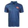 Auburn Tigers NCAA Mens Striped Polyester Polo