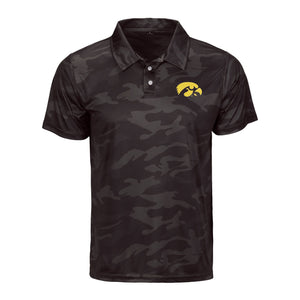 Iowa Hawkeyes NCAA Mens Color Camo Polyester Polo