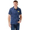 Michigan Wolverines NCAA Mens Color Camo Polyester Polo