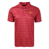 Iowa State Cyclones NCAA Mens Striped Polyester Polo