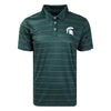 Michigan State Spartans NCAA Mens Striped Polyester Polo