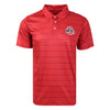 Ohio State Buckeyes NCAA Mens Striped Polyester Polo