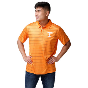 Tennessee Volunteers NCAA Mens Striped Polyester Polo