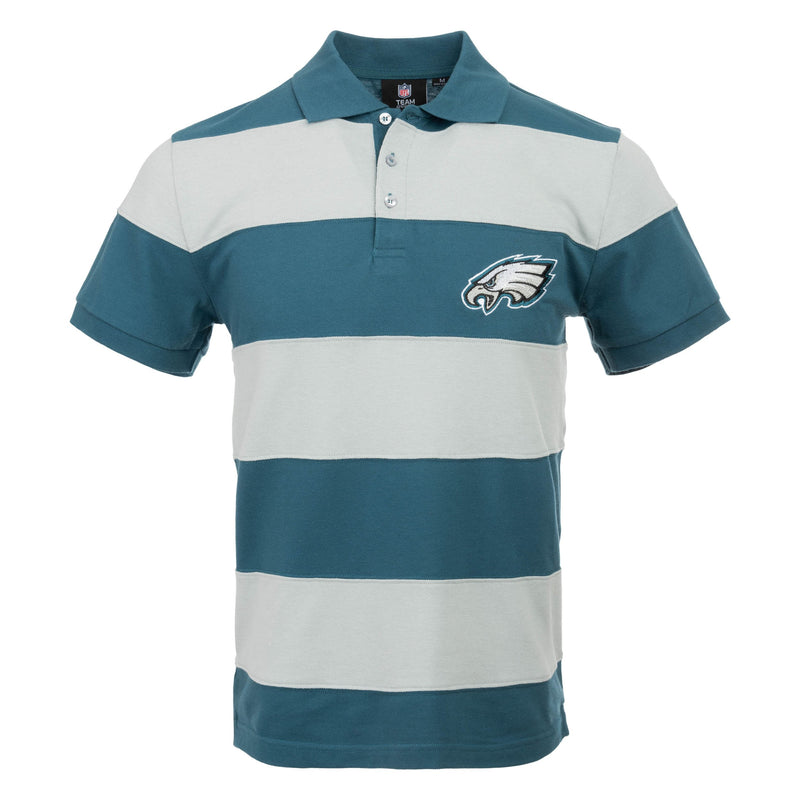 Philadelphia Eagles NFL Mens Cotton Stripe Polo Shirt