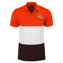 Cleveland Browns NFL Mens Rugby Stripe Polo