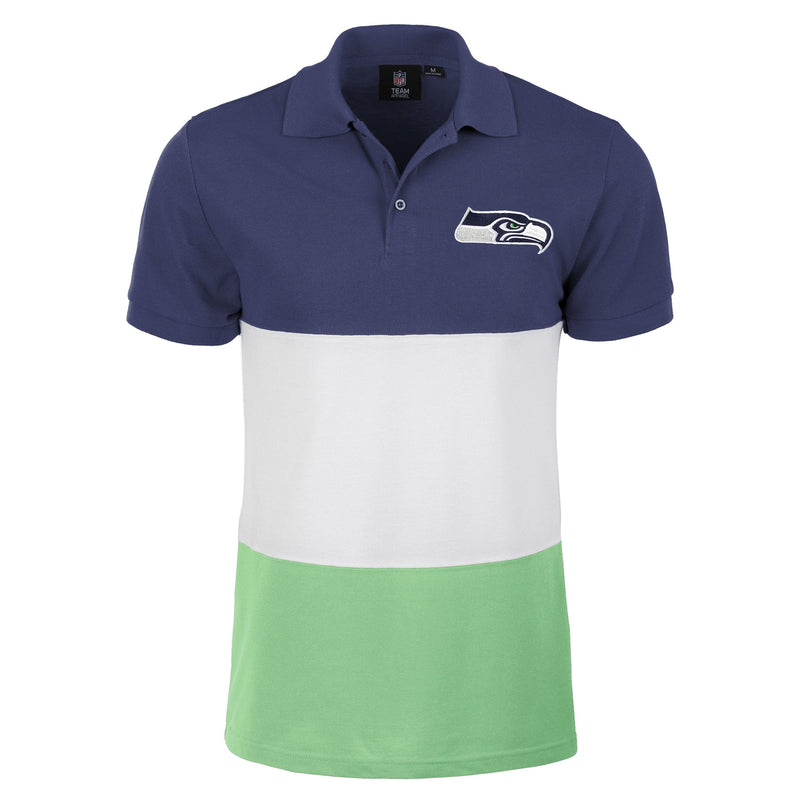 FOCO Seattle Seahawks NFL Mens Rugby Scrum Polo - M