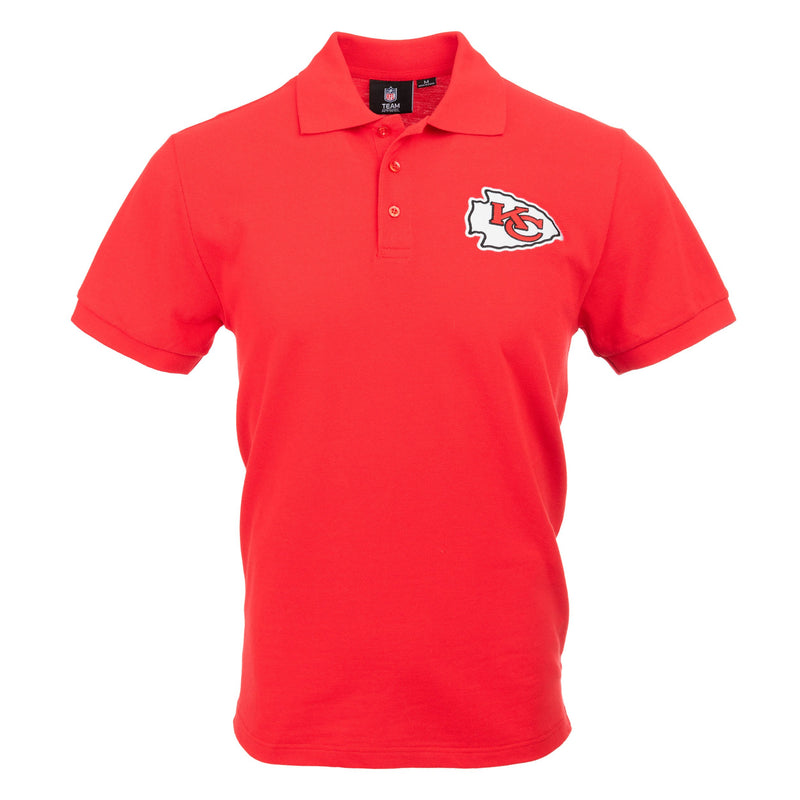 : FOCO NFL Team Logo Polo Short Sleeve Polyester Shirt