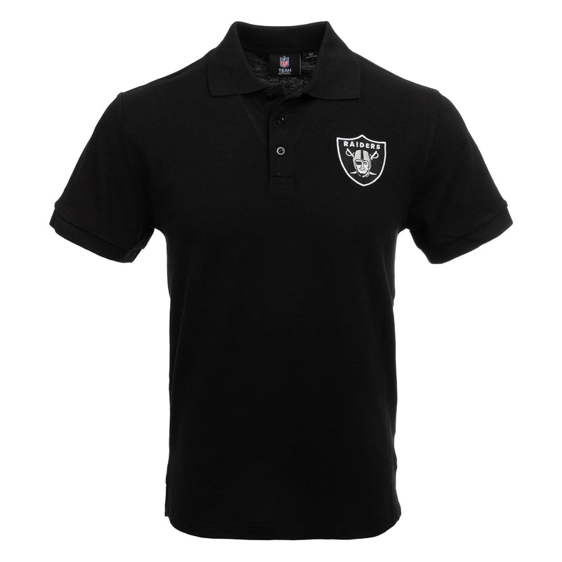 NFL, Shirts, Vintage Oakland Raiders Logo Polo Shirt Mens Black Medium  Nfl Official Las Vegas