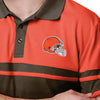 Cleveland Browns NFL Mens Original Rugby Stripe Polo