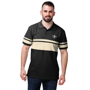 New Orleans Saints NFL Mens Original Rugby Stripe Polo