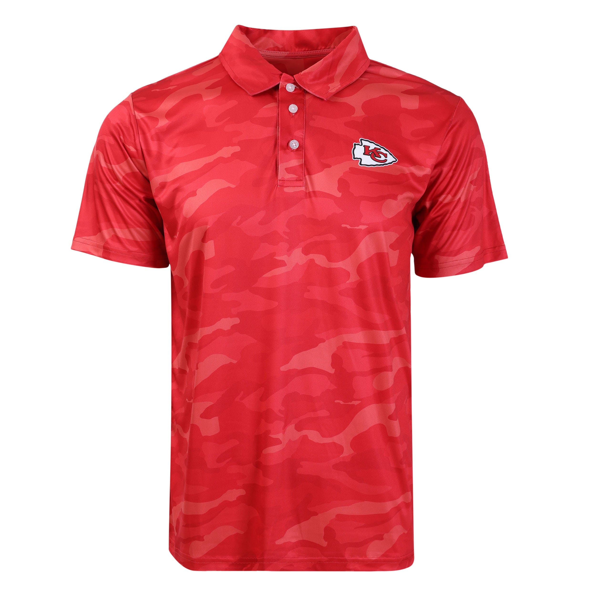 NFL Kansas City Chiefs Red Camo Polo Shirt