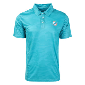 Miami Dolphins NFL Mens Color Camo Polyester Polo