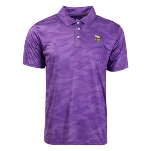 Minnesota Vikings NFL Mens Color Camo Polyester Polo