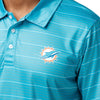 Miami Dolphins NFL Mens Striped Polyester Polo