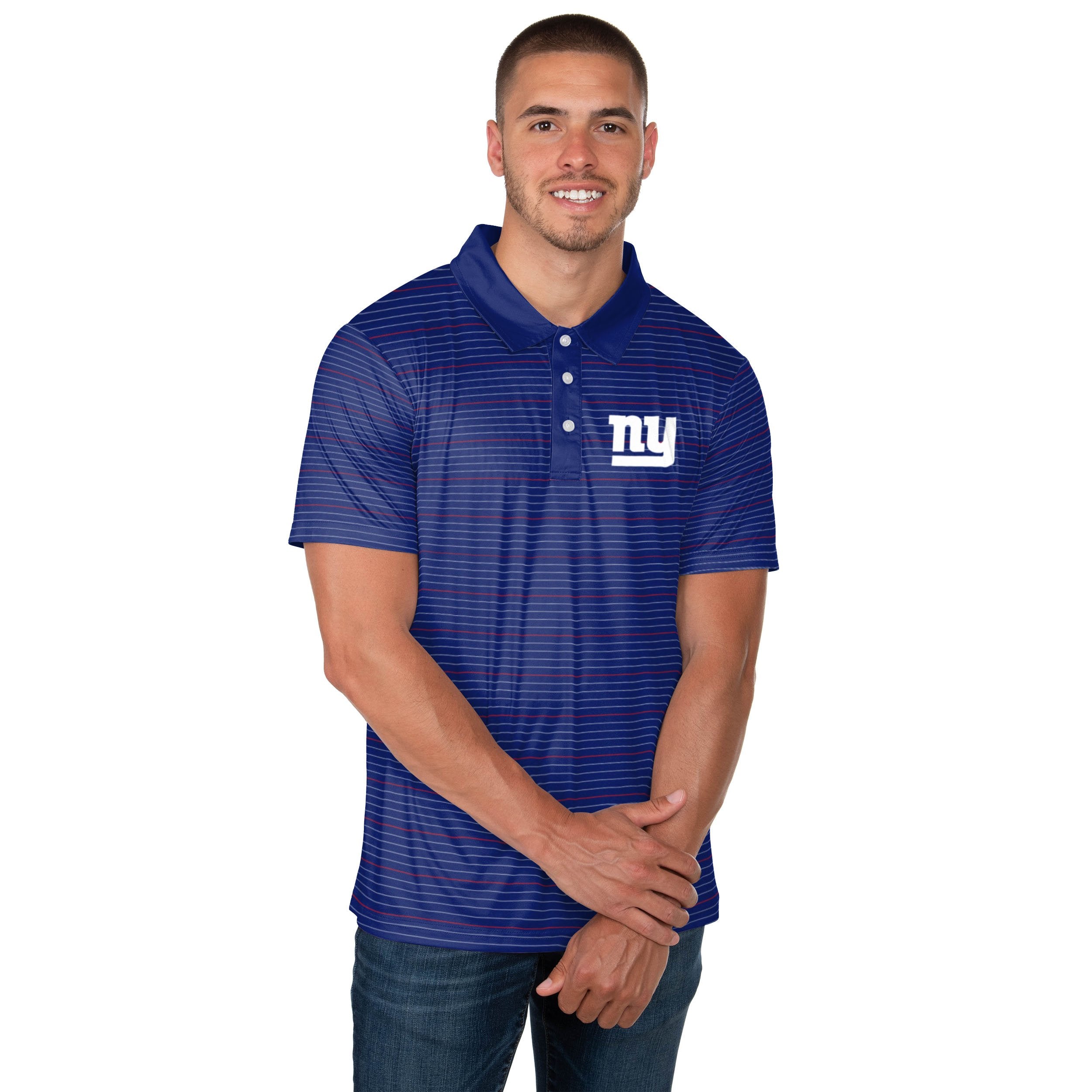 FOCO New York Giants NFL Mens Nightcap Polyester Polo