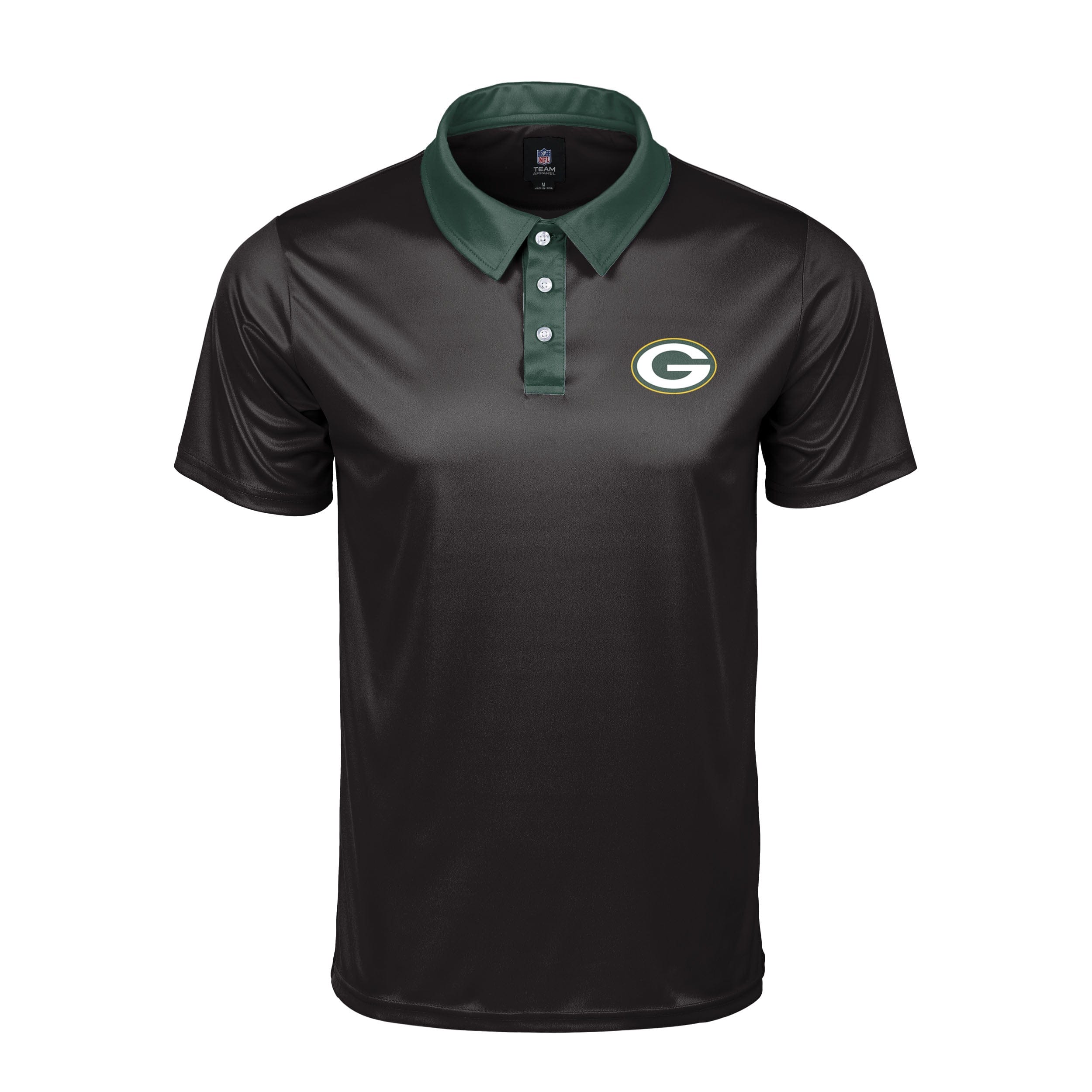 : FOCO NFL Team Logo Polo Short Sleeve Polyester Shirt