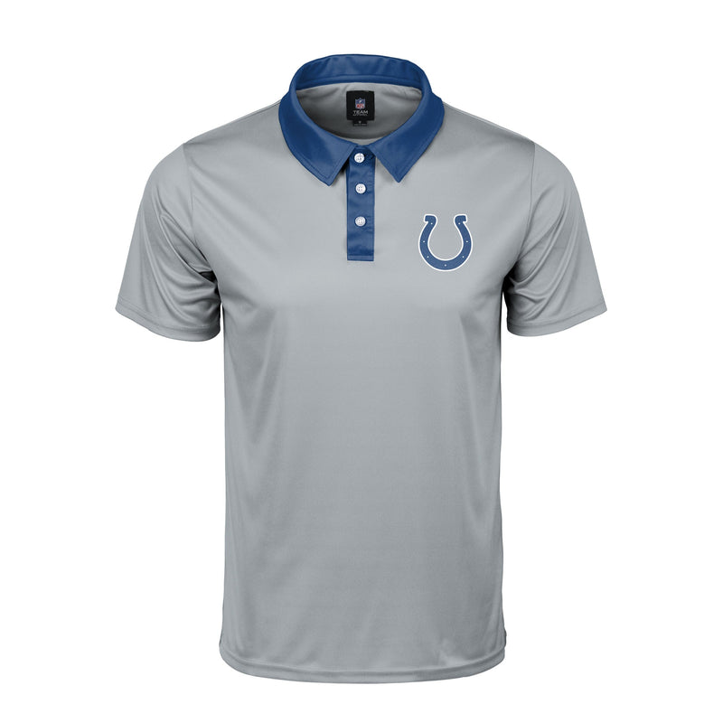 FOCO Indianapolis Colts Nightcap Polyester Polo, Mens Size: M