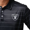 Las Vegas Raiders NFL Mens Striped Polyester Polo