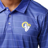 Los Angeles Rams NFL Mens Striped Polyester Polo