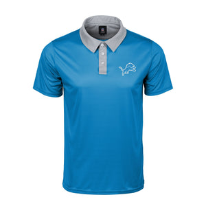 Detroit Lions NFL Mens Workday Warrior Polyester Polo