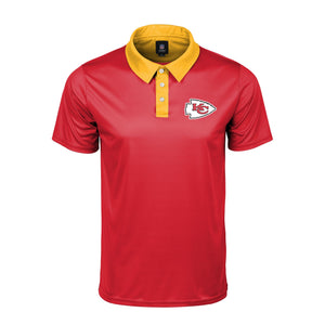 Kansas City Chiefs NFL Mens Workday Warrior Polyester Polo