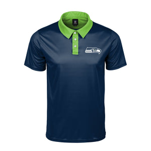 Seattle Seahawks NFL Mens Workday Warrior Polyester Polo